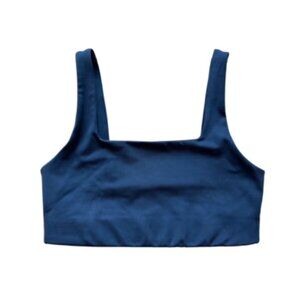 Girlfriend Collective Midnight Tommy Cropped Bra Size S